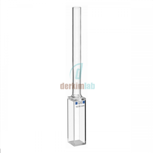 Hellma Analytics 221-QS boru, Kuartz Cam Suprasil, 10x10 mm LightPath'li Küvet