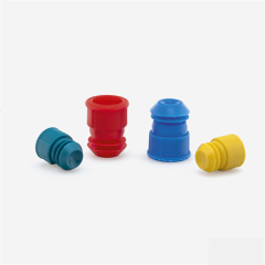 Tup Tıpası, Flanj, 12/13 mm Tupler için, Mavi 100 Adet / Paket