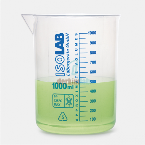 Isolab Beher, PP, Mavi Skala, 500 ml