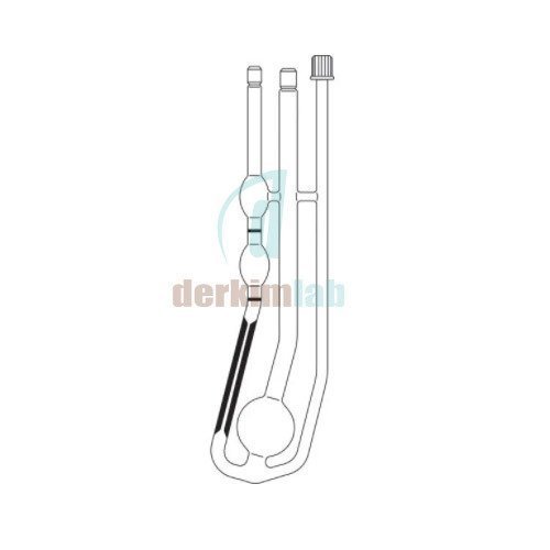 Ubbelohde Viskozimetre Ek Boru ve Dişler İle (ASTM) & 4 Uçlu & Type No: 545 43