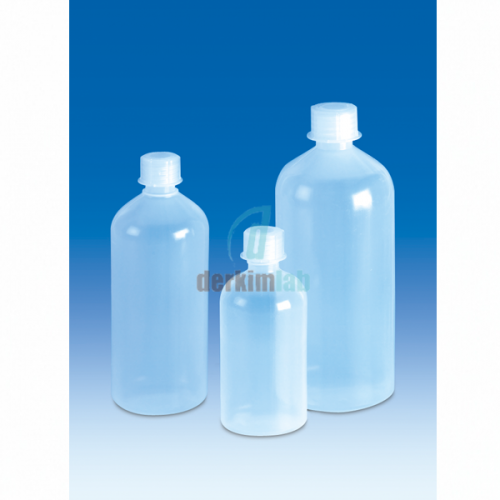 Şişe (Pp) Vidalı Kapaklı, Şeffaf -Dar Boyunlu  1000 ml