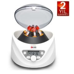 DLAB DM0506; Klinik Santrifüj 1,5ml x 6 / 5ml / 7ml / 10ml / 15ml Kapasiteli 300-5000 rpm Full Set