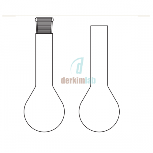 Kjeldahl balonu, Şilifli 100 ml Hacim, NS : 19/26