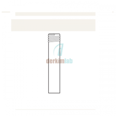 Vida uçlu quartz boru Vida Ölçüsü 18 GL, Vida Dış Çapı 16 mm