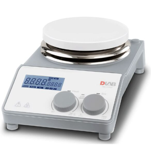 DLAB MS-H340 ProT Dijital Göstergeli Isıtıcılı Manyetik Karıştırıcı Ø135mm 20L RT 340℃ 100-1500rpm (Sadece Cihaz )