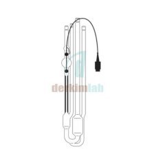 Ubbelohde Viskozimetre TC Sensörlü & 4 Uçlu & +10 ile +80 °C Ölçüm Sıcaklığı & Type No: 562 40