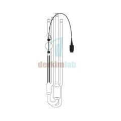 Ubbelohde Viskozimetre TC Sensörlü & 4 Uçlu & -40 ile +30 °C Ölçüm Sıcaklığı & Type No: 563 33