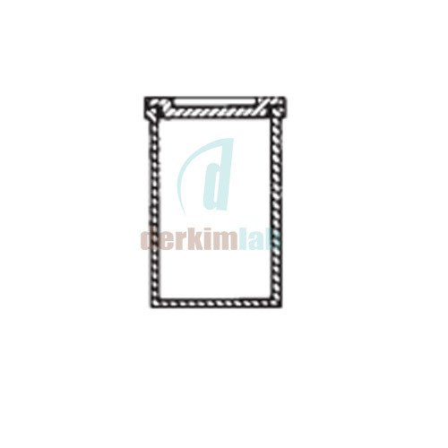Uçucu Madde Krozesi (ISO tipi), Rodajlı Kapaklı 25mm x 38mm Dış Çap * Yükseklik