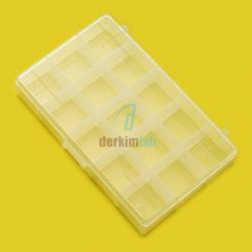 Pp Kapaklı Kutu, 165X112X31 mm, 15 Bölmeli, 1 Ad.