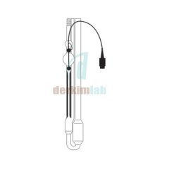 Ubbelohde Viskozimetre TC Sensörlü & 3 Uçlu & +10 ile +80 °C Ölçüm Sıcaklığı & Type No: 567 10