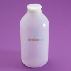 Ldpe Şişe, Silindirik, Taksimatlı, Contalı Kapak, Dar Boyunlu, 500 ml- 1 Ad.