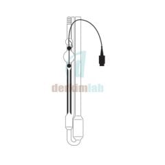 Ubbelohde Viskozimetre TC Sensörlü & 3 Uçlu & -40 ile +30 °C Ölçüm Sıcaklığı & Type No: 568 20