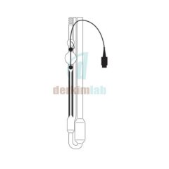 Ubbelohde Viskozimetre TC Sensörlü & 3 Uçlu & -40 ile +30 °C Ölçüm Sıcaklığı & Type No: 568 30