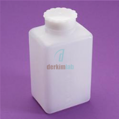 Hdpe Şişe, Kare, Taksimatlı, Contalı Kapak, 1000 ml- 1 Ad.