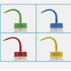 Isolab Piset, Geniş Boyun, Pe, 500 ml- Kırmızı Kapak