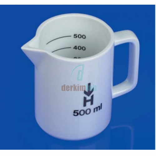 Porselen Beher, İçten Ölçülü, 1000 ml, Çap: 110 mm, Yükseklik: 165 mm