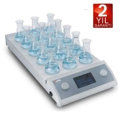 DLAB MS-T-S15 Çoklu Dijital Göstergeli  Manyetik Karıştırıcı 15x0,4L 0-1500rpm
