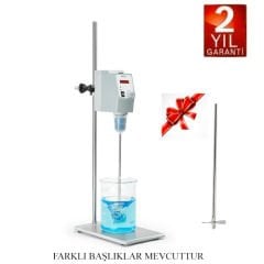 DLAB OS20-S  Led Göstergeli Mekanik Karıştırıcı /Tepegöz 20L / 50-2200rpm Full Set1