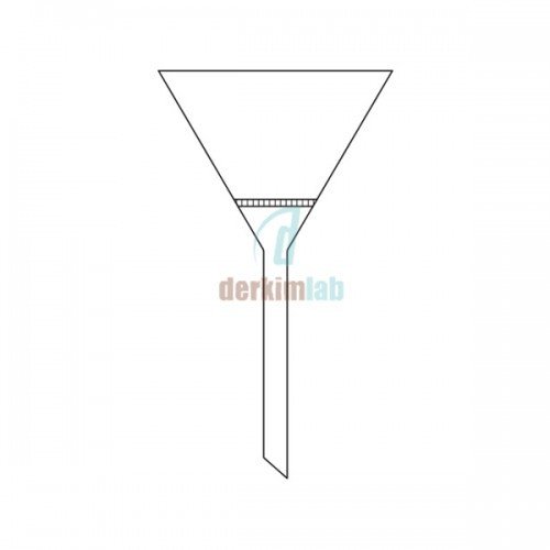Filtreli Huni  55 mm Filtre Çapı, 25 ml Hacim, Porozite No:1-5