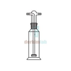 Gaz yıkama şişesi, Başlıklı, Filtreli  500 ml  Hacim