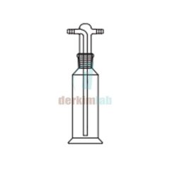 Gaz yıkama şişesi, Başlıklı,  Filtresiz 250 ml  Hacim