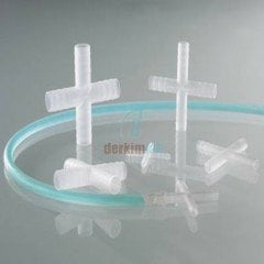 BURKLE Dört Yollu Konektörler ,PVDF ,Silindirik Ø 5-7 mm için 8708-0006