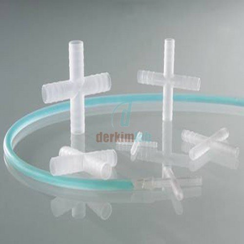 BURKLE Dört Yollu Konektörler ,PVDF ,Silindirik Ø 7-9 mm için 8708-0008