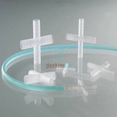BURKLE Dört Yollu Konektörler ,PVDF ,Silindirik Ø 7-9 mm için 8708-0008