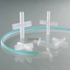BURKLE Dört Yollu Konektörler ,PVDF ,Silindirik Ø 13-15 mm için 8708-0014