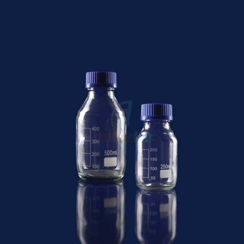 Şişe, Mavi Kapaklı, Otoklav Şişesi                ( 100 ml)