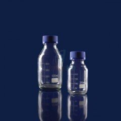 Şişe, Mavi Kapaklı, Otoklav Şişesi                ( 100 ml)