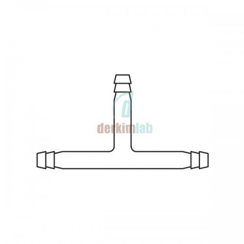 Hortumluk, T tip, Üç yollu 10 mm Çap