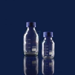 Şişe, Mavi Kapaklı, Otoklav Şişesi  ( 500 ml)