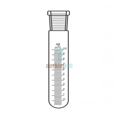 Test tüpü, Dereceli, Şilifli 30 ml Hacim  , NS : 14.5/23