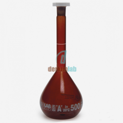 Isolab Balon Joje, Amber, Cam,Class A, PP Kapaklı, Grup Sertifikalı Beyaz Skala, 2000 ml - NS 29/32 Şilif