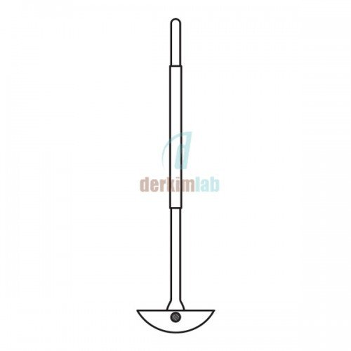 Karıştırma şaftı, PTFE uçlu 10mm x 160 mm Şaft Çapı * Şaft Uzunluğu , 320 mm Uzunluk
