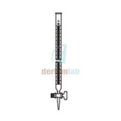 Büret, Düz, Cam musluklu , Şeffaf 10 ml Hacim , 0.02 ml Tolerans
