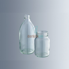 Şişe, Cam, Geniş Boyunlu, Kapaklı, Şeffaf, 250 ml