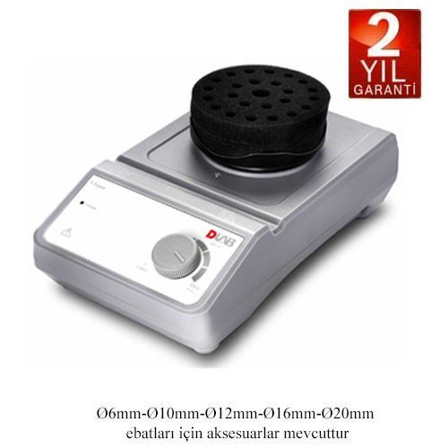 DLAB MX-M  Mikroplate Çalkalayıcı 0-1500rpm 16xØ12mm (2ml-7ml) tüpler için SET3