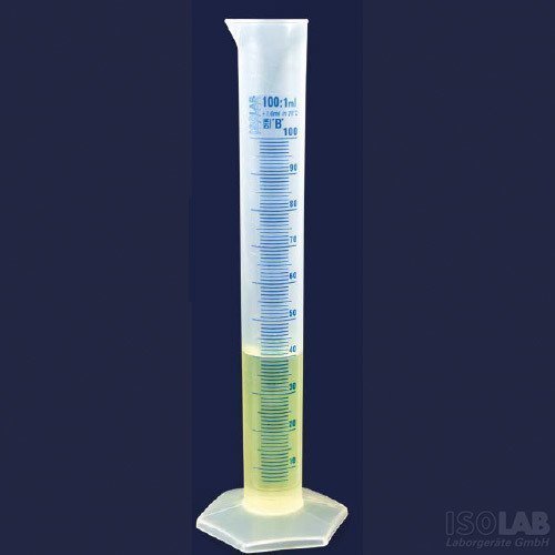 Isolab Mezür, Uzun From, P.P, B Kalite, Mavi Skala, 500 ml