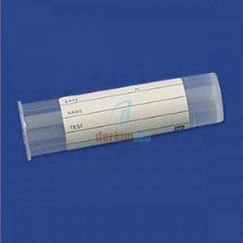 Plastik Test Tüpü, Dibi Düz, Hacim 5 ml, PP, 16x60 mm, Etiketli (3600 Ad.)