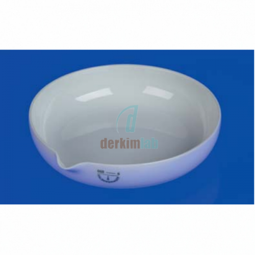 Porselen Kapsül, Kısa Düz Tabanlı, 20 ml, Çap: 63 mm, Yükseklik: 13 mm