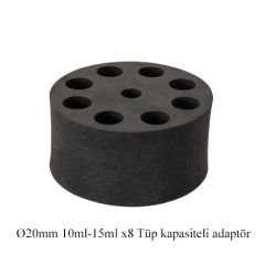 DLAB MX-S Hız Kontrollü Vorteks / Tüp Çalkalayıcı 0-3000rpm Ø20mm 10ml-15ml x8 Tüp kapasiteli  Set6