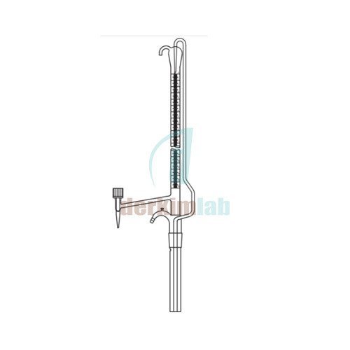 Büret Otomatik, Tek valf musluklu, Deposuz 50 ml Hacim , 0.10 ml Tolerans