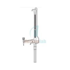 Büret Otomatik, Tek valf musluklu, Deposuz 50 ml Hacim , 0.10 ml Tolerans