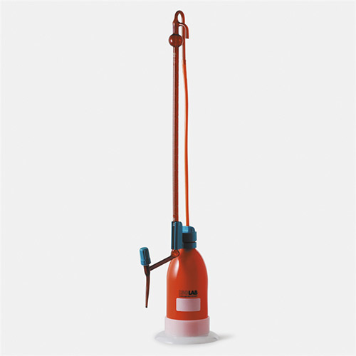 Isolab Büret Otomatik, Şilling, Amber, As Kalite,  Grup Sertifikalı, Beyaz Skala, 25 ml