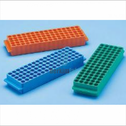 Rack, PP, İki Taraflı, 1.5/2ml Mikro Tüp için, 80 Delikli, Kırmızı
