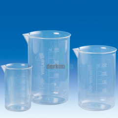 Beher Plastik, Kabartma Taksimatlı, (Pp) Mat 25 ml
