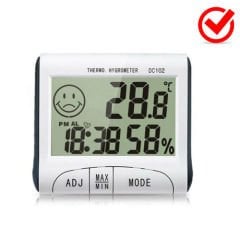 Dijital Termometre / Higrometre Sıcaklık Nem Ölçer -10°C + 50°C Akredite Kalibrasyon Belgeli