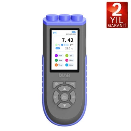 DLAB DPH10 - pH, ORP ve Sıcaklık Ölçüm Cihazı - Yüksek Hassasiyet (-1999.9... +1999.9 mV / 0... 100 °C)